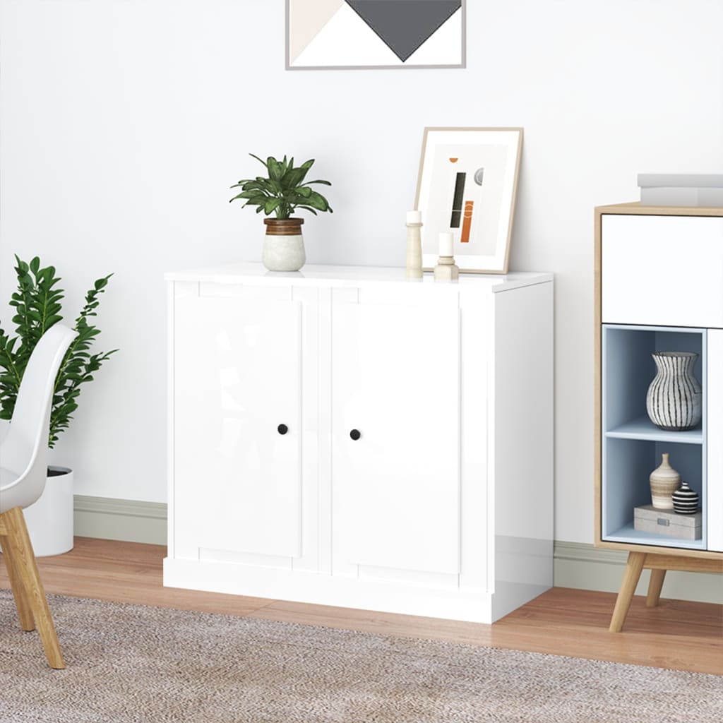 Sideboards 2 Pcs 37.5X35.5X67.5 Cm Engineered Wood