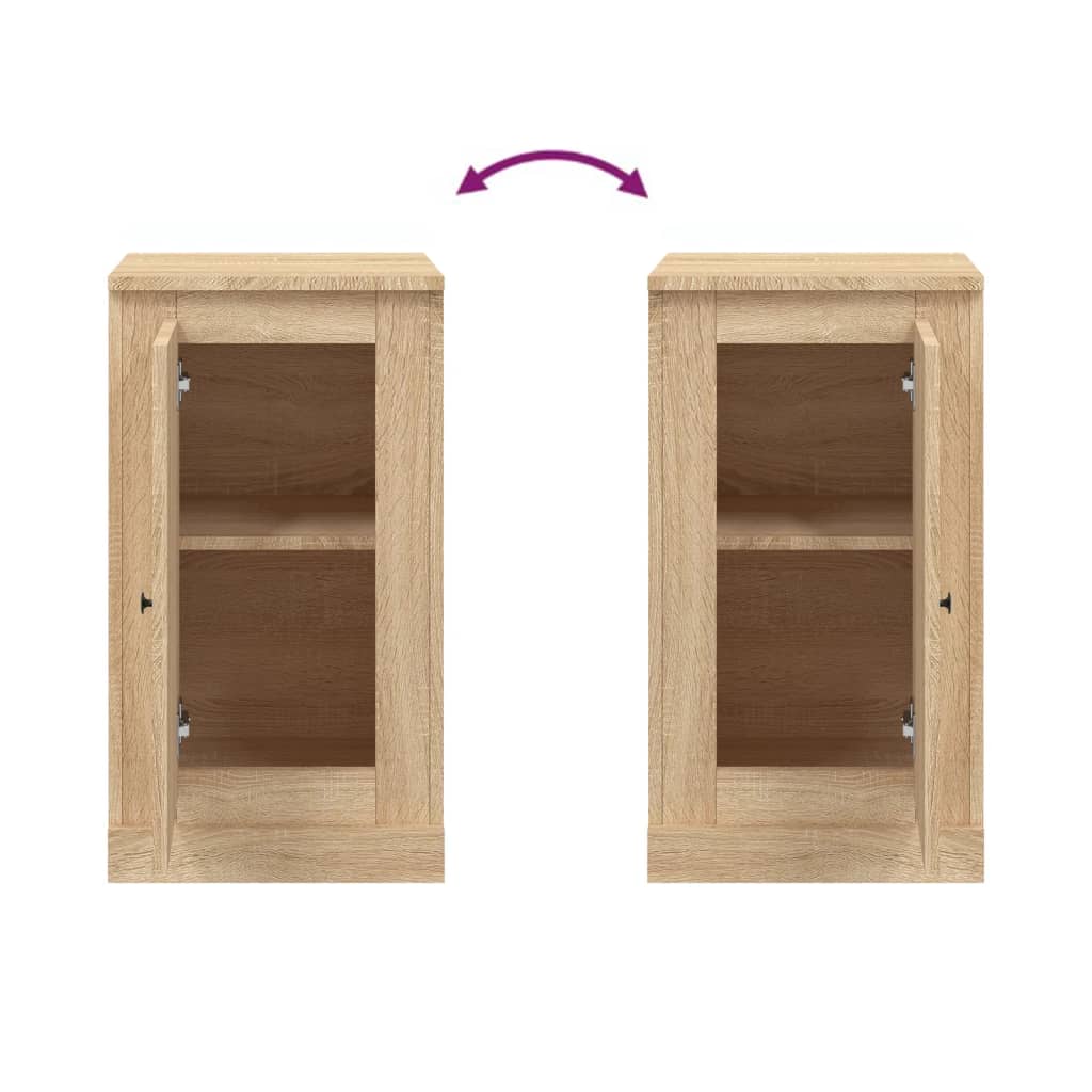 Sideboards 2 Pcs 37.5X35.5X67.5 Cm Engineered Wood