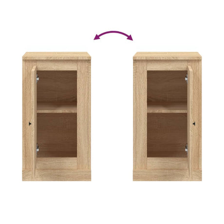 Sideboards 2 Pcs 37.5X35.5X67.5 Cm Engineered Wood