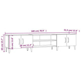 Tv Cabinet 180X31.5X40 Cm Engineered Wood