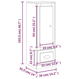 Highboard 36X35.5X103.5 Cm Engineered Wood