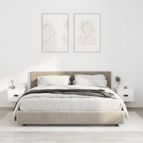 Wall-Mounted Bedside Cabinet 41.5X36X28Cm