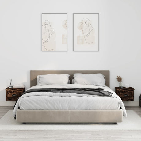Wall-Mounted Bedside Cabinet 41.5X36X28Cm
