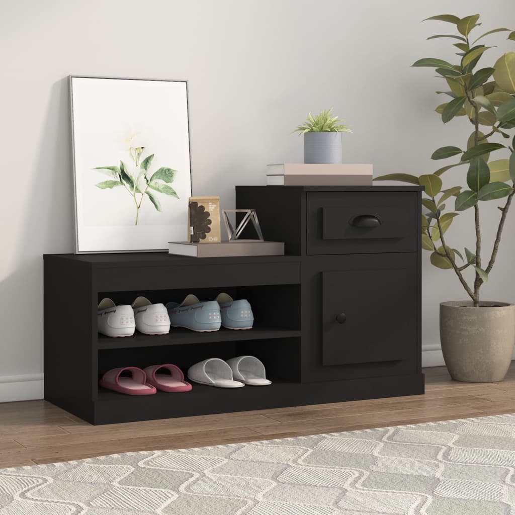 Shoe Cabinet 100X42X60 Cm Engineered Wood