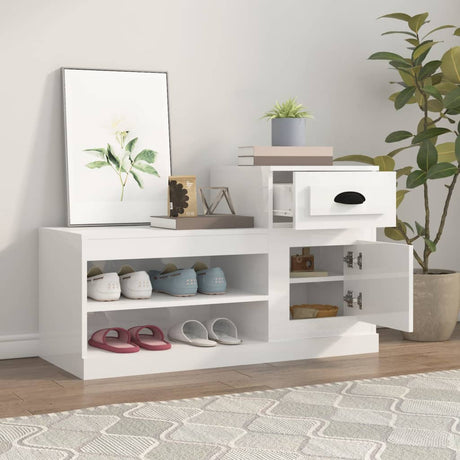 Shoe Cabinet 100X42X60 Cm Engineered Wood