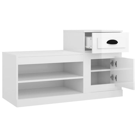 Shoe Cabinet 100X42X60 Cm Engineered Wood