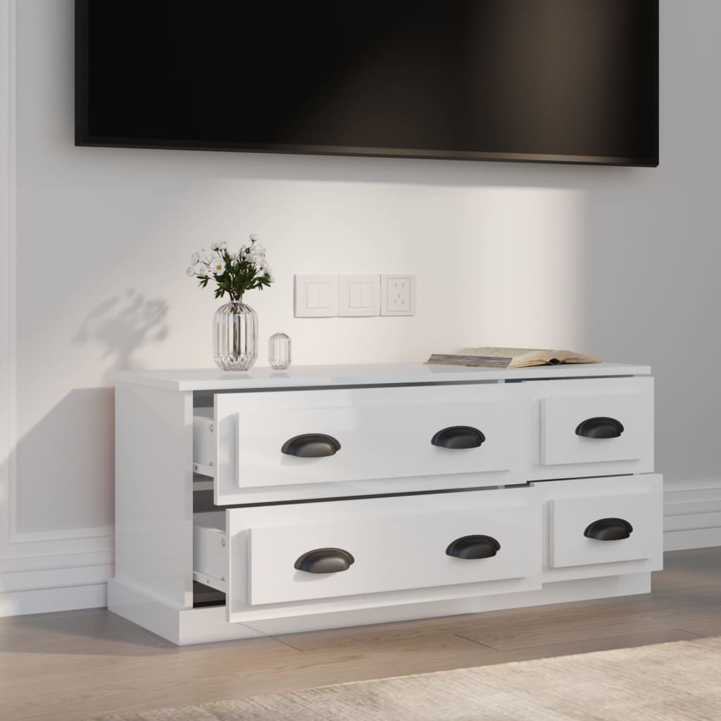 Tv Cabinet 100X35.5X45 Cm Engineered Wood