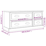 Tv Cabinet 100X35.5X45 Cm Engineered Wood