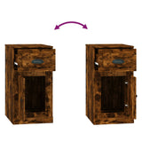 Side Cabinet With Drawer 40X50X75 Cm Engineered Wood