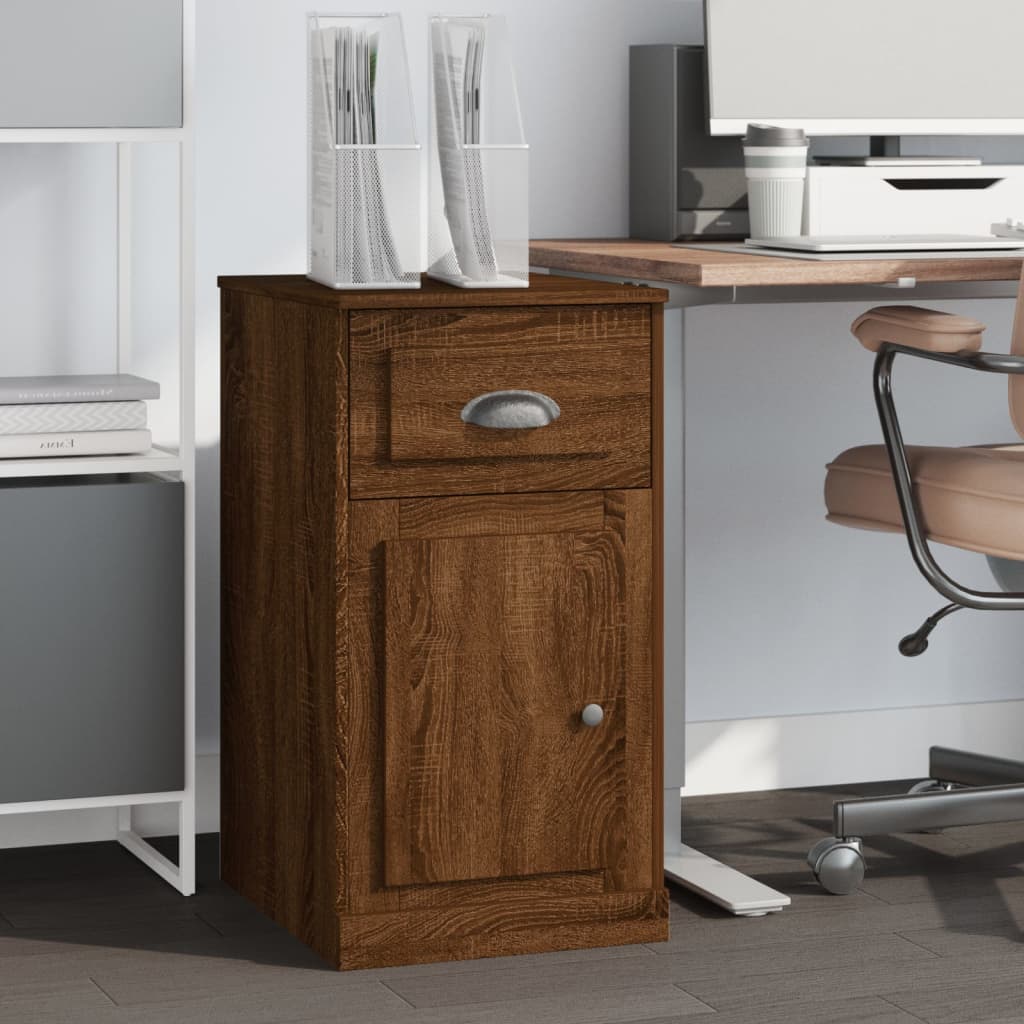 Side Cabinet With Drawer 40X50X75 Cm Engineered Wood