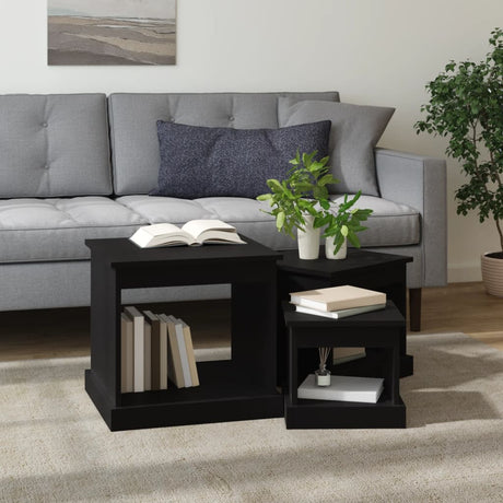 Coffee Tables 3 Pcs Engineered Wood