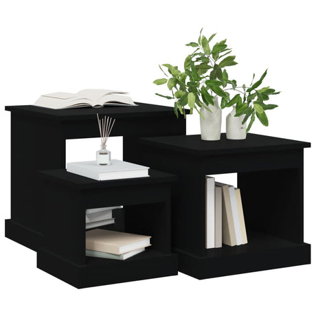 Coffee Tables 3 Pcs Engineered Wood