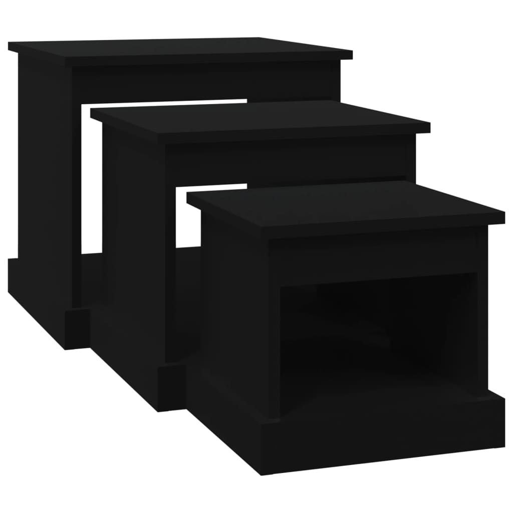 Coffee Tables 3 Pcs Engineered Wood