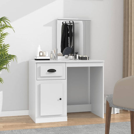 Dressing Table 90X50X132.5 Cm Engineered Wood