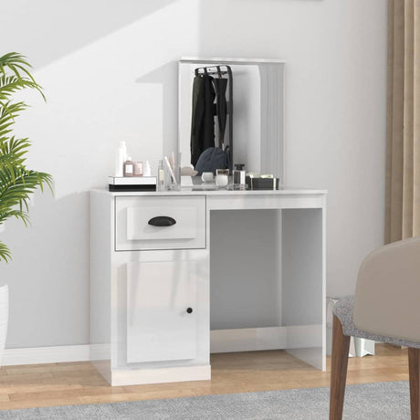 Dressing Table 90X50X132.5 Cm Engineered Wood