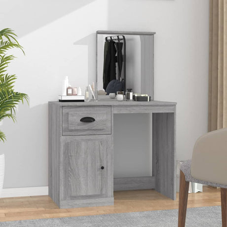 Dressing Table 90X50X132.5 Cm Engineered Wood