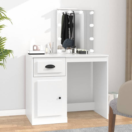 Dressing Table 90X50X132.5 Cm Engineered Wood