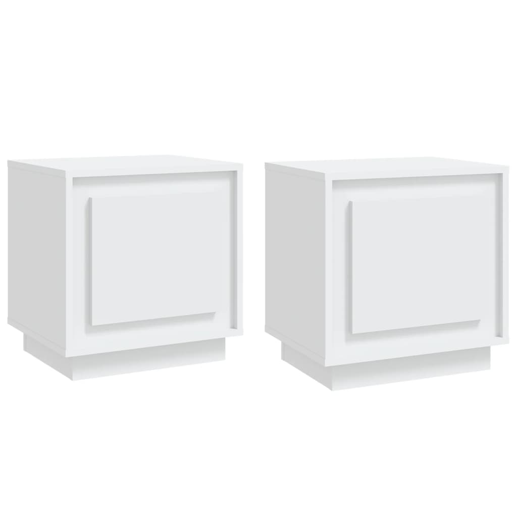 Bedside Cabinets 2 Pcs 44X35X45 Cm Engineered Wood