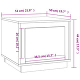 Coffee Table 51X50X44 Cm Engineered Wood