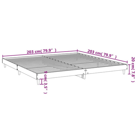 Bed Frame Without Mattress Engineered Wood