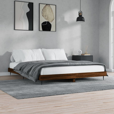 Bed Frame Without Mattress Engineered Wood