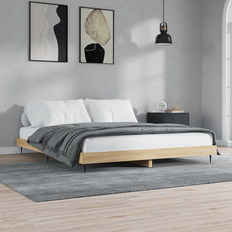 Bed Frame Without Mattress Engineered Wood