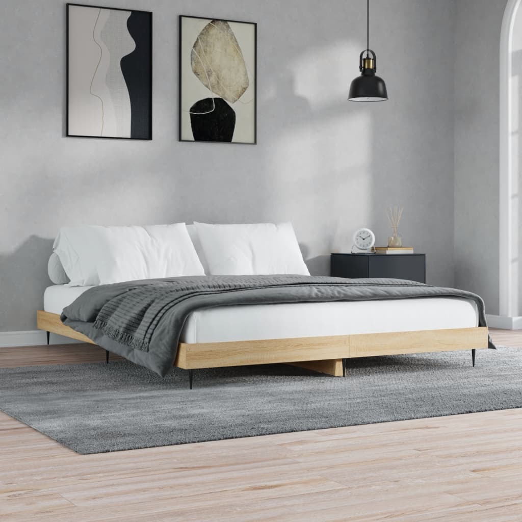 Bed Frame Without Mattress Engineered Wood