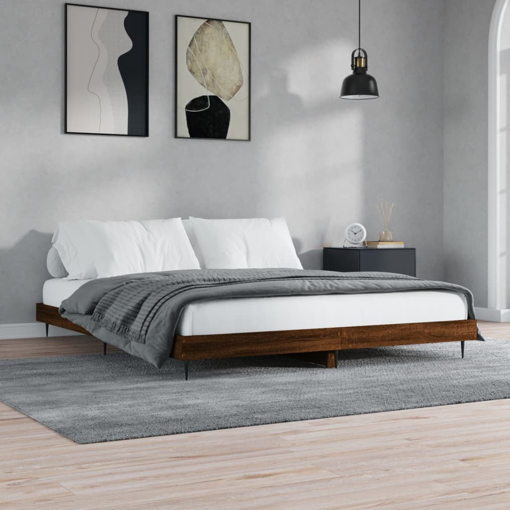 Bed Frame Without Mattress Engineered Wood