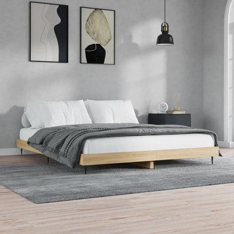 Bed Frame Without Mattress Engineered Wood
