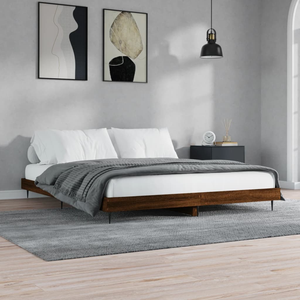 Bed Frame Without Mattress Engineered Wood