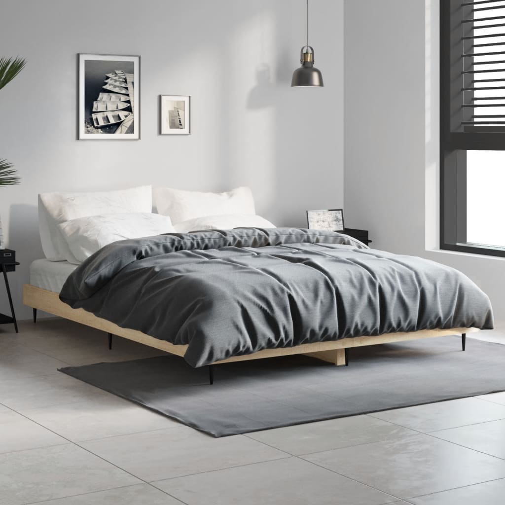 Bed Frame Without Mattress Engineered Wood