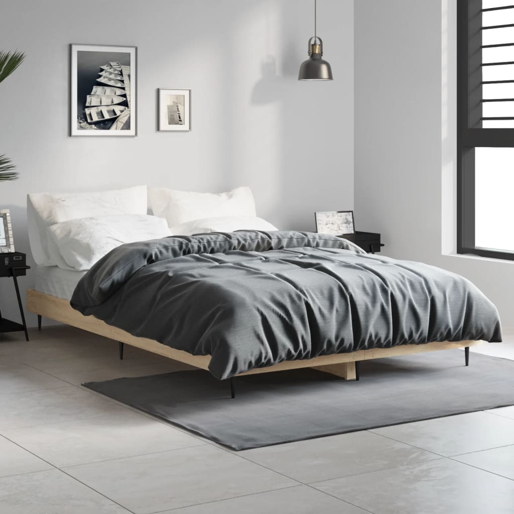 Bed Frame Without Mattress Engineered Wood