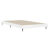 Bed Frame without Mattress High Gloss White 90x190 cm Single
