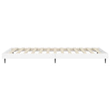 Bed Frame without Mattress High Gloss White 90x190 cm Single
