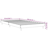 Bed Frame without Mattress High Gloss White 90x190 cm Single