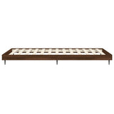 Bed Frame without Mattress Brown Oak 90x190 cm Single Engineered Wood