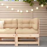 3 Piece Garden Lounge Set With Cushions Solid Wood Douglas