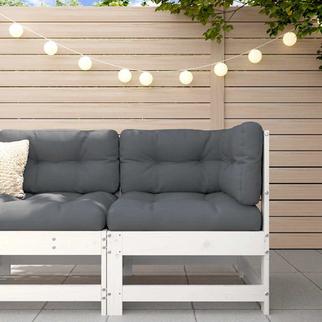 3 Piece Garden Lounge Set With Cushions Solid Wood Douglas