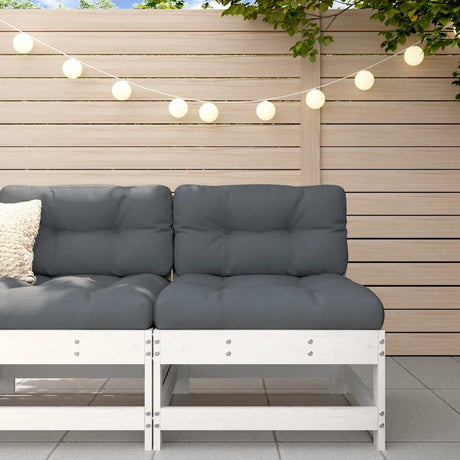 3 Piece Garden Lounge Set With Cushions Solid Wood Douglas