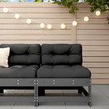 3 Piece Garden Lounge Set With Cushions Solid Wood Douglas