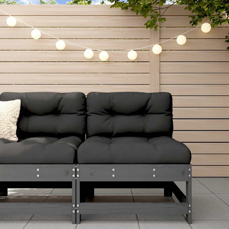 3 Piece Garden Lounge Set With Cushions Solid Wood Douglas