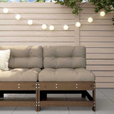3 Piece Garden Lounge Set With Cushions Solid Wood Douglas