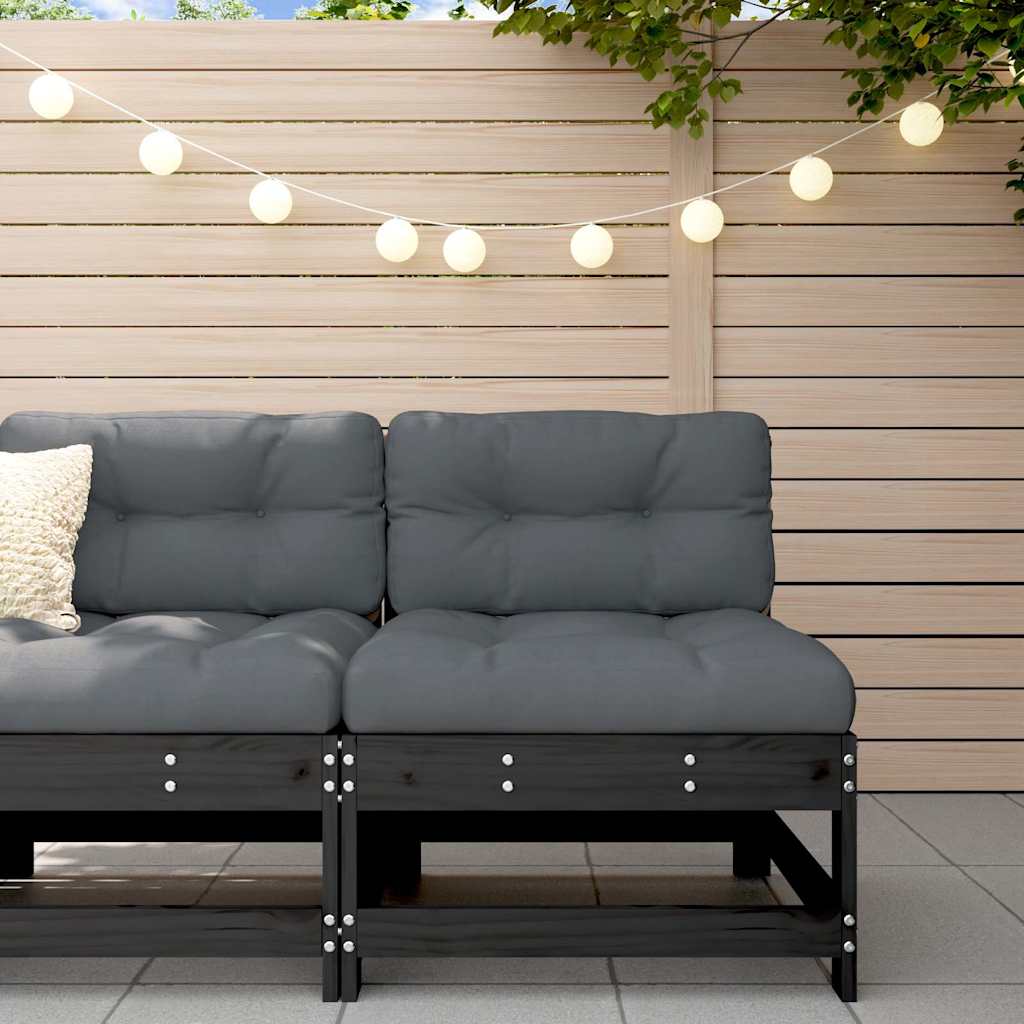 3 Piece Garden Lounge Set With Cushions Solid Wood Douglas