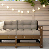 3 Piece Garden Lounge Set With Cushions Solid Wood Douglas