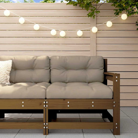 3 Piece Garden Lounge Set With Cushions Solid Wood Douglas