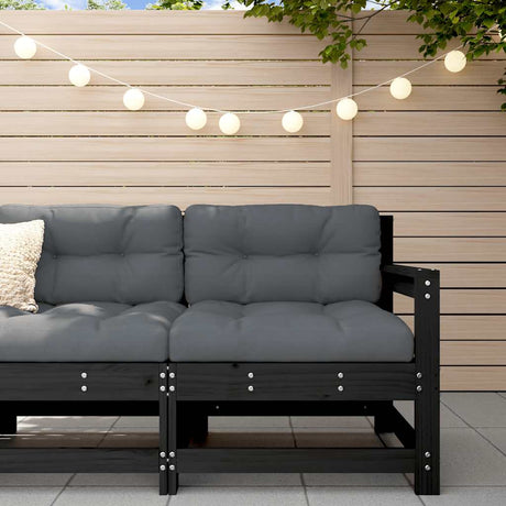 3 Piece Garden Lounge Set With Cushions Solid Wood Douglas
