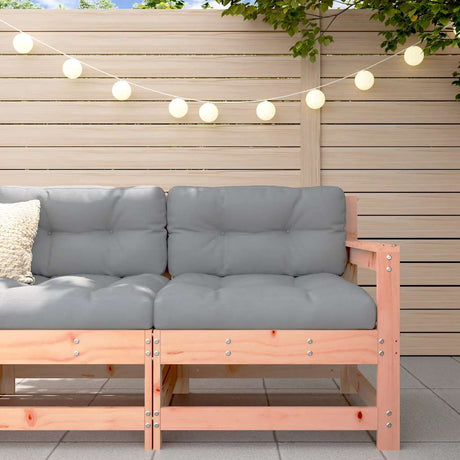 3 Piece Garden Lounge Set With Cushions Solid Wood Douglas