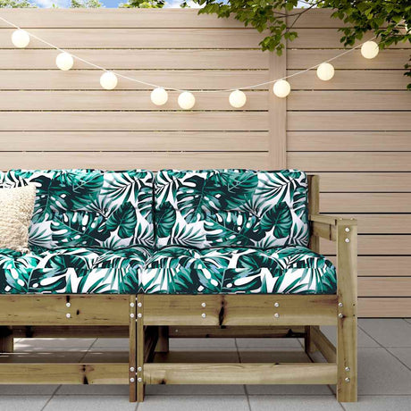 3 Piece Garden Lounge Set With Cushions Solid Wood Douglas
