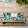 3 Piece Garden Lounge Set With Cushions Solid Wood Douglas