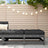 3 Piece Garden Lounge Set With Cushions Solid Wood Douglas